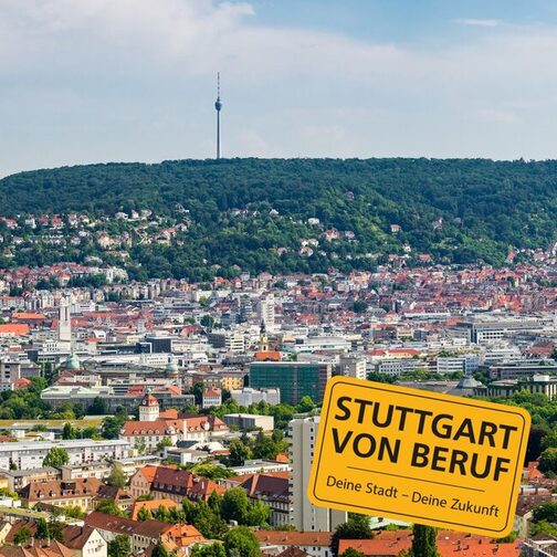 Blick auf Stuttgart mit Fernsehturm