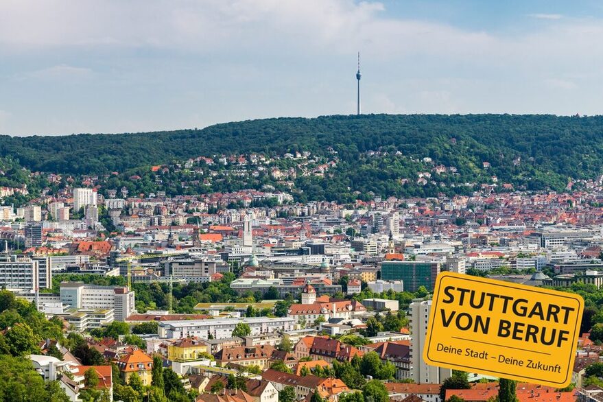 Blick auf Stuttgart mit Fernsehturm