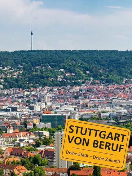 Blick auf Stuttgart mit Fernsehturm