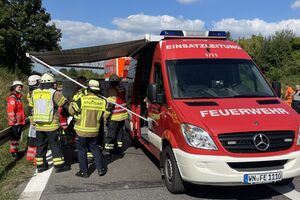 Einsatzleitung während der Großübung