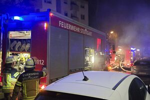 PKW Brand in einer Tiefgarage