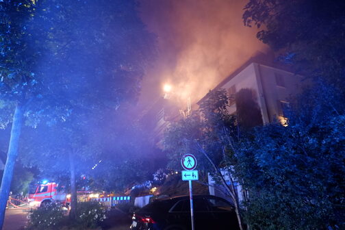 Feuer in Dachgeschoß