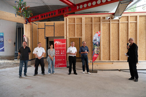 Richtfest Interim Feuerwache 1: Rede des Architekten zum Richtfest
