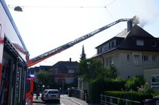 Brand in einer Dachgeschosswohnung in Stuttgart-Vaihingen