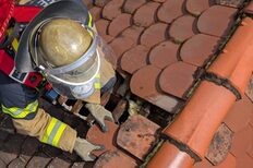 Dehnfugenbrand in Stuttgart-Stammheim