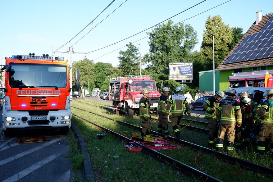 Verkehrsunfall in Stuttgart-Mühlhausen