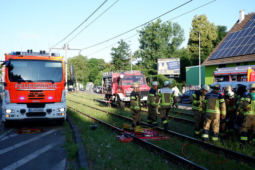 Verkehrsunfall in Stuttgart-Mühlhausen