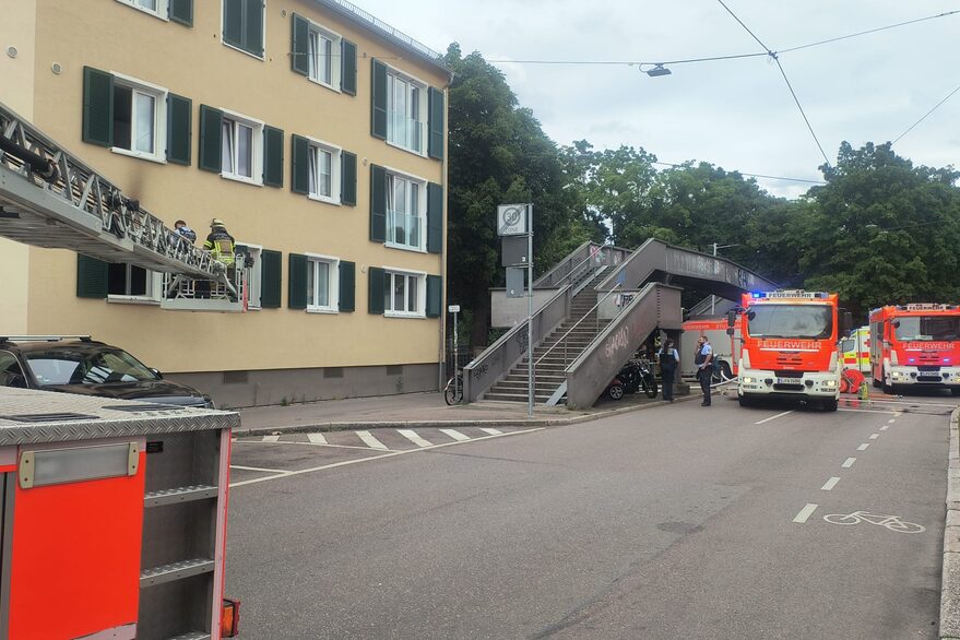 Wohnungsbrand in Stuttgart-Ost
