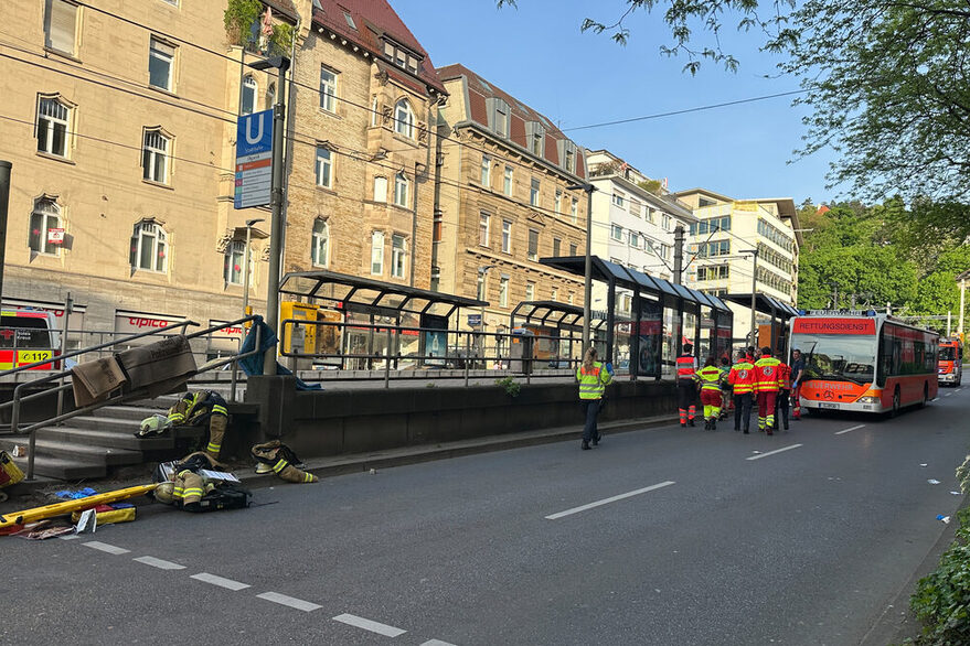 Schwerer Verkehrsunfall am Olgaeck