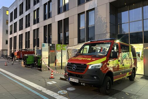 Feuerwehr am Klinikum Stuttgart im Einsatz