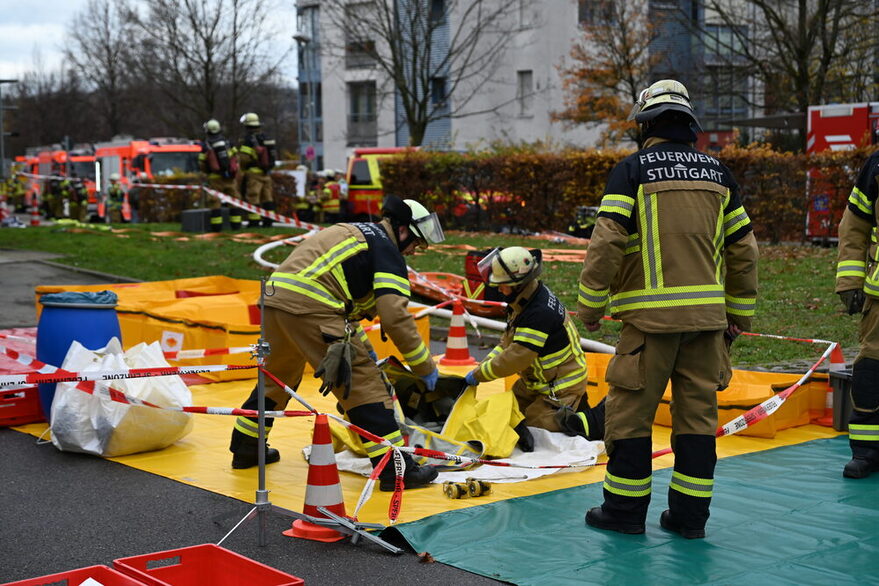 Gasausströmung am Klinikum in Bad Cannstatt