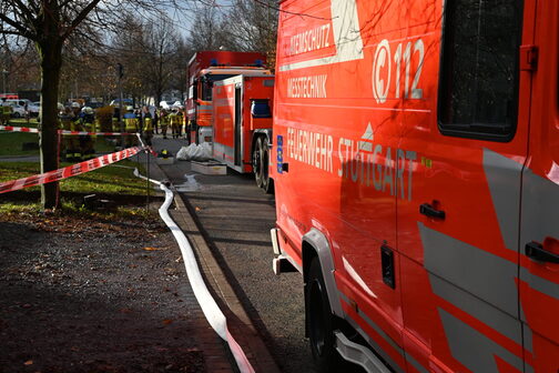 Gasausströmung am Klinikum in Bad Cannstatt