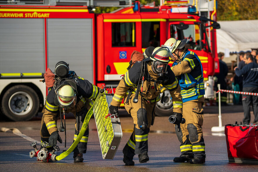 Abnahme Feuerwehr-Leistungsabzeichen in Stuttgart-Stammheim