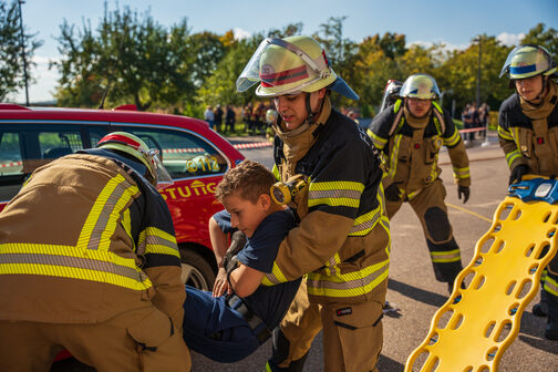 Abnahme Feuerwehr-Leistungsabzeichen in Stuttgart-Stammheim