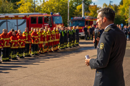 Abnahme Feuerwehr-Leistungsabzeichen in Stuttgart-Stammheim