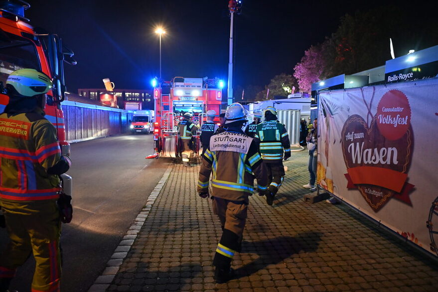 Brand in Wohnwagen auf Cannstatter Wasen