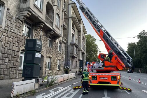 Kellerbrand in Mehrfamilienhaus