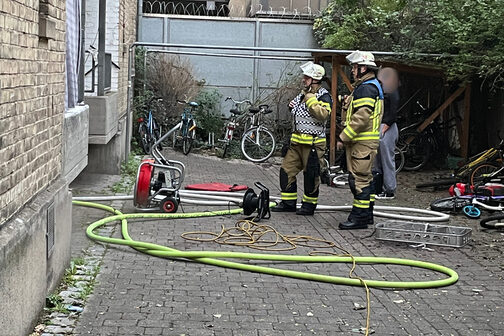 Kellerbrand in Mehrfamilienhaus