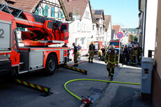 Küchenbrand in einem Mehrfamilienhaus