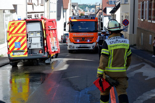 Küchenbrand in einem Mehrfamilienhaus